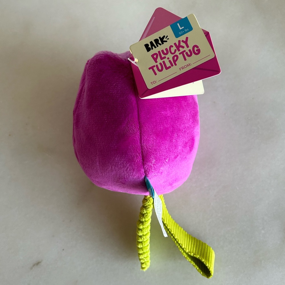 NWT Bark Brand Tulip Dog Toy
